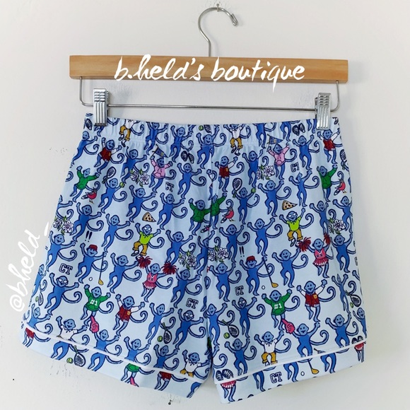 Roller Rabbit Greenwich Monkey Polo Pajamas in Blue Monkey Size XS Brand New NWT - Picture 13 of 16